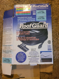 Roof guard - roof and gutter de-icing cable