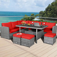 patio set with dining table