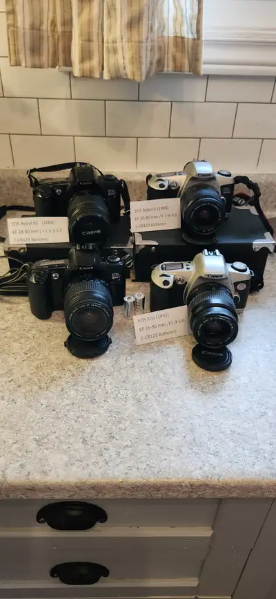 Canon EOS SLR Film Cameras $80.00 ea.., View more