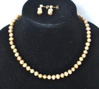 PEARL NECKLACE and EARRINGS #2