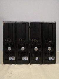 4 Units Dell Optiplex 760 E8400, 4G RAM, 160GB HDD- $90