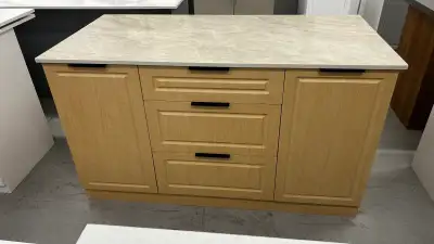 Maple custom kitchen island, elegant countertop, View more