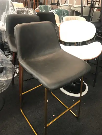 Modern Bar Height Stool, PU Leather Upholstered Stools , View more