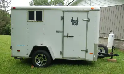Single axle cargo container in excellent condition with new tires, very clean, never run during the...
