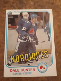 1981-82 O-Pee-Chee Hockey Dale Hunter Rookie Card #277