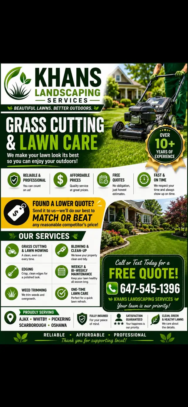 Premium Lawn Care!! 10+ years of experience in Other in Oshawa / Durham Region - Image 2