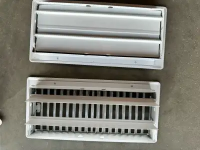 16 floor registers/vent covers available after our renovation. All fit a standard 4” x 10” floor ope...