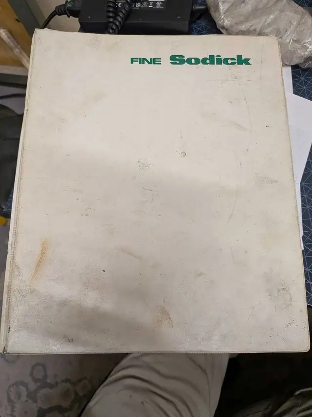 sodick A325 sink EDM manual  in Other in Mississauga / Peel Region - Image 3