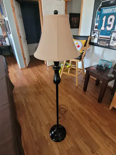 Oil rub bronze floor lamp with shade, View more