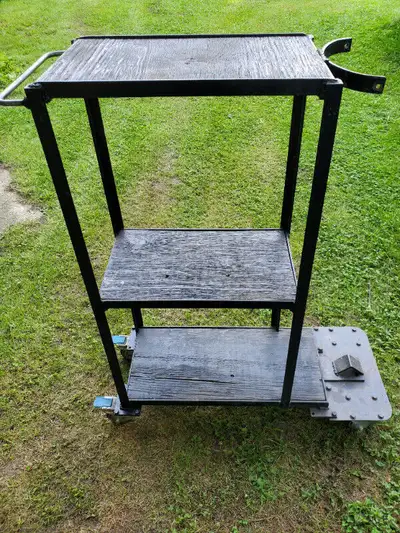 Welding Cart Home Made 3 Level On Wheels With Cyliner Holder, View more