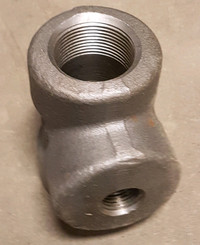 New Bonney Molly steel Pipe Reducing Tee 3000, 2 x 2 x 1/2 inch