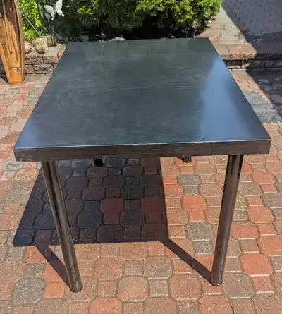 ikea black table or desk, View more