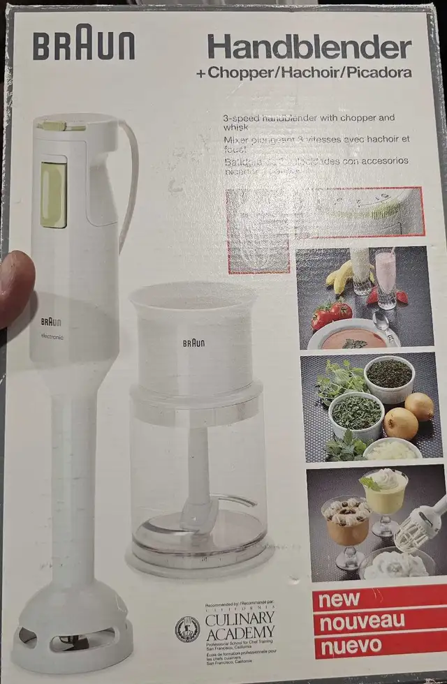 Braun MQ505 MultiQuick 5 Immersion Hand Blender, 350 Watts in Kitchen & Dining Wares in Mississauga / Peel Region - Image 7