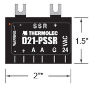 Thermolec D21-PSSR Contrôleur électronique de Débit d'air 24VAC