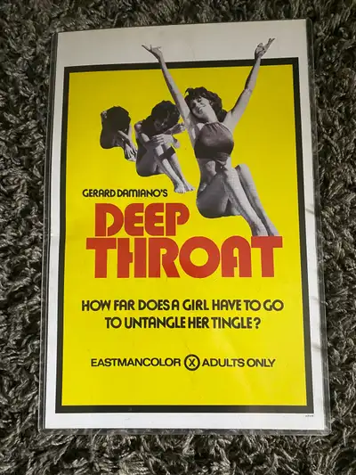 Deep Throat movie poster print 11 x 17 1970s, View more