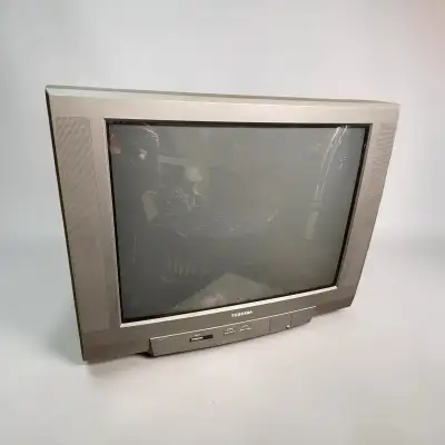 I'm selling a used Toshiba TV, perfect for a retro gaming setup or a secondary display. This CRT TV...