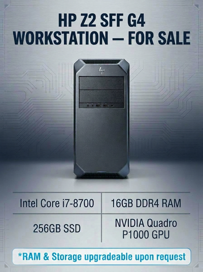 HP Z2 SFF G4 Workstation Desktop, View more