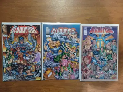 Bloodpool comic book lot. Issues 1 to 3. Image comics 1995, View more