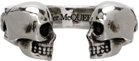 Alexander McQueen twin skull ring Size 23