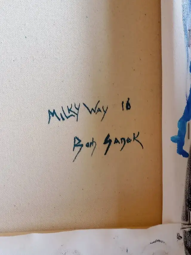  Milky Way Acrylic Painting – 14" x 11" in Arts & Collectibles in Gatineau - Image 6