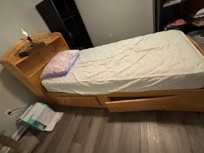 kids twin bed with drawers, View more