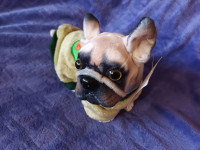 Lifelike French Bulldog + Avocado Sweater - Puppy Plush - YONLIT