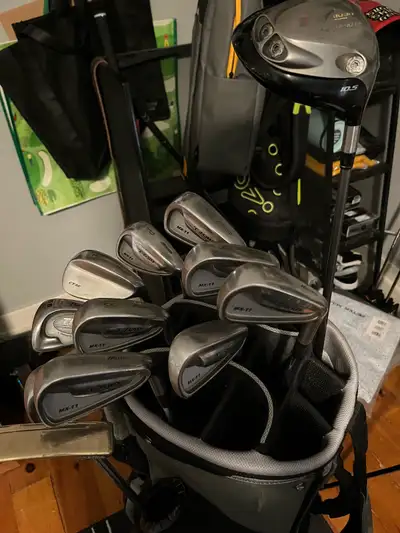 Golf clubs and bag - Mizuno irons RH, View more
