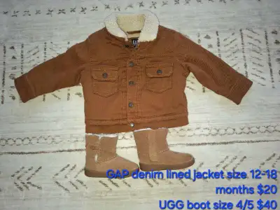 Gap jacket and Ugg boots, View more