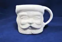 Vintage Rare Ceramic White Santa Claus Face Mug Made In Japan