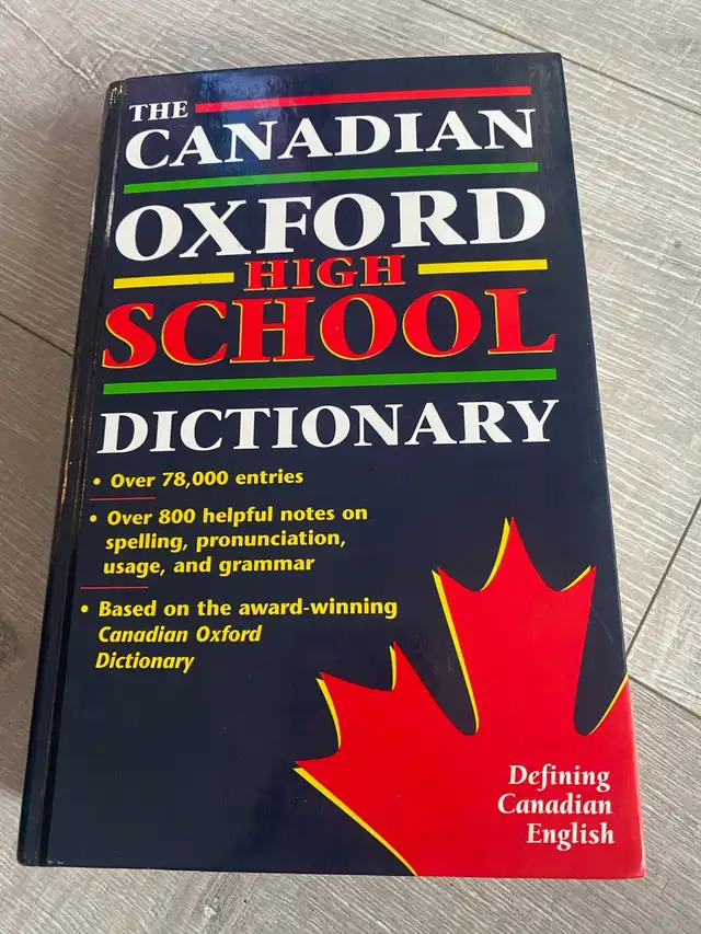 The Canadian Oxford High School Dictionary – 78,000+ Entries