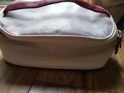 Stylish faux leather cosmetics bag, New, View more