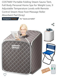 Portable Foldable Steam Sauna Tent