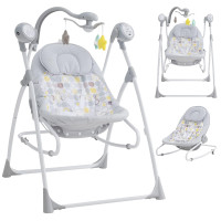 2 in 1 Baby Swing and Bouncer for Infants, Portable Newborn Rock