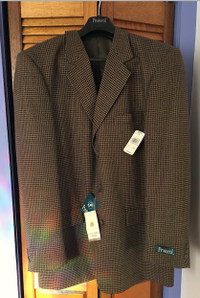 ►NEW with Tags: 'Protocol' Mens Brown Jacket -Size 44T/L