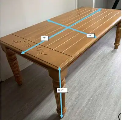 Table mono-pièce de salle à manger en bois , View more