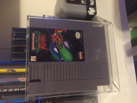 TMNT TOURNAMENT FIGHTERS NES WITH ACRYLIC CASE.