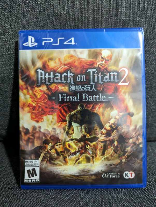 Attack on Titan 2 Final Battle Playstation 4 dans Sony PlayStation 4  à Longueuil/Rive Sud