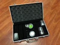 One beautiful silver-metal case for eyepiece filter storage!
