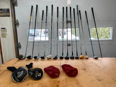 PLUSIEURS BÂTONS DE GOLF DROITIER + 1 GAUCHER POUR HOMME, View more