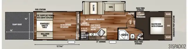2016 Forest River Wolf Park Toy Hauler Fifth Wheel in Travel Trailers & Campers in London - Image 6