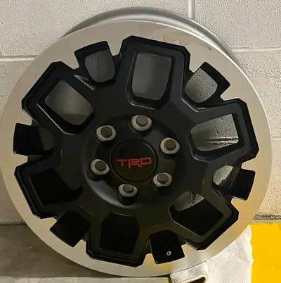 I have 1 brand new Toyota Aluminum Rim. They were takeoffs from my 2025 Toyota 4 Runner TRD Premium....