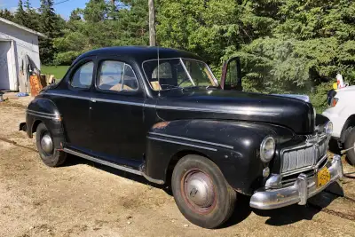 Rare Canadian made 1948 Mercury Business coupe. Only 365 produced in 1948. This car has been stored...