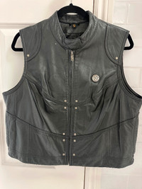 Leather vest