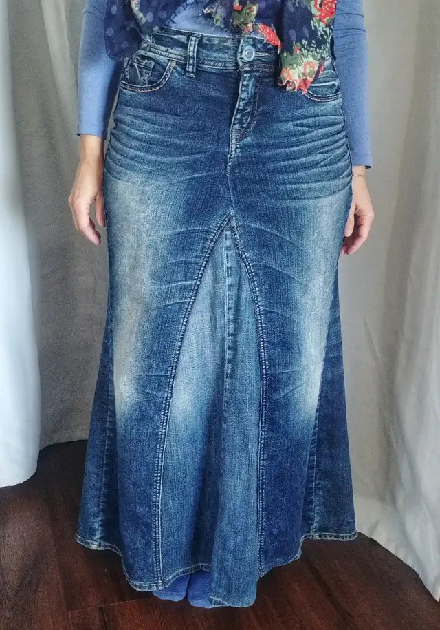 your jeans turned into a maxi skirt in Women's - Dresses & Skirts in Medicine Hat - Image 4