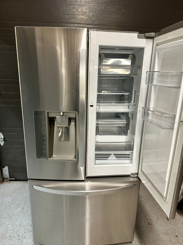 LG 36” Stainless Refrigerator Door In Door Bottom Freezer $799 in Refrigerators in Mississauga / Peel Region