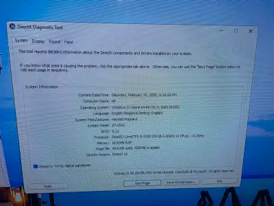 HP P7-1510 Upgrade to Windows 11 Home HHD 1.5TB Memory. 8g Built in Wife AMD Radeon HD 6450 1gb Powe...
