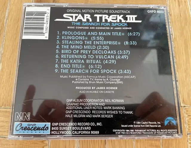 Star Trek 3 The Search For Spock Soundtrack Cd in CDs, DVDs & Blu-ray in City of Toronto - Image 3