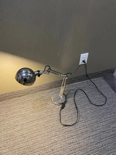 Work lamp, nickel plated - perfect condition, View more