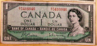 1,2,5,10,20$ Can.1954. Tous les $ signés par  Beattie-Rasminsky