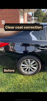 Clear coat adjustment (paint correction) 